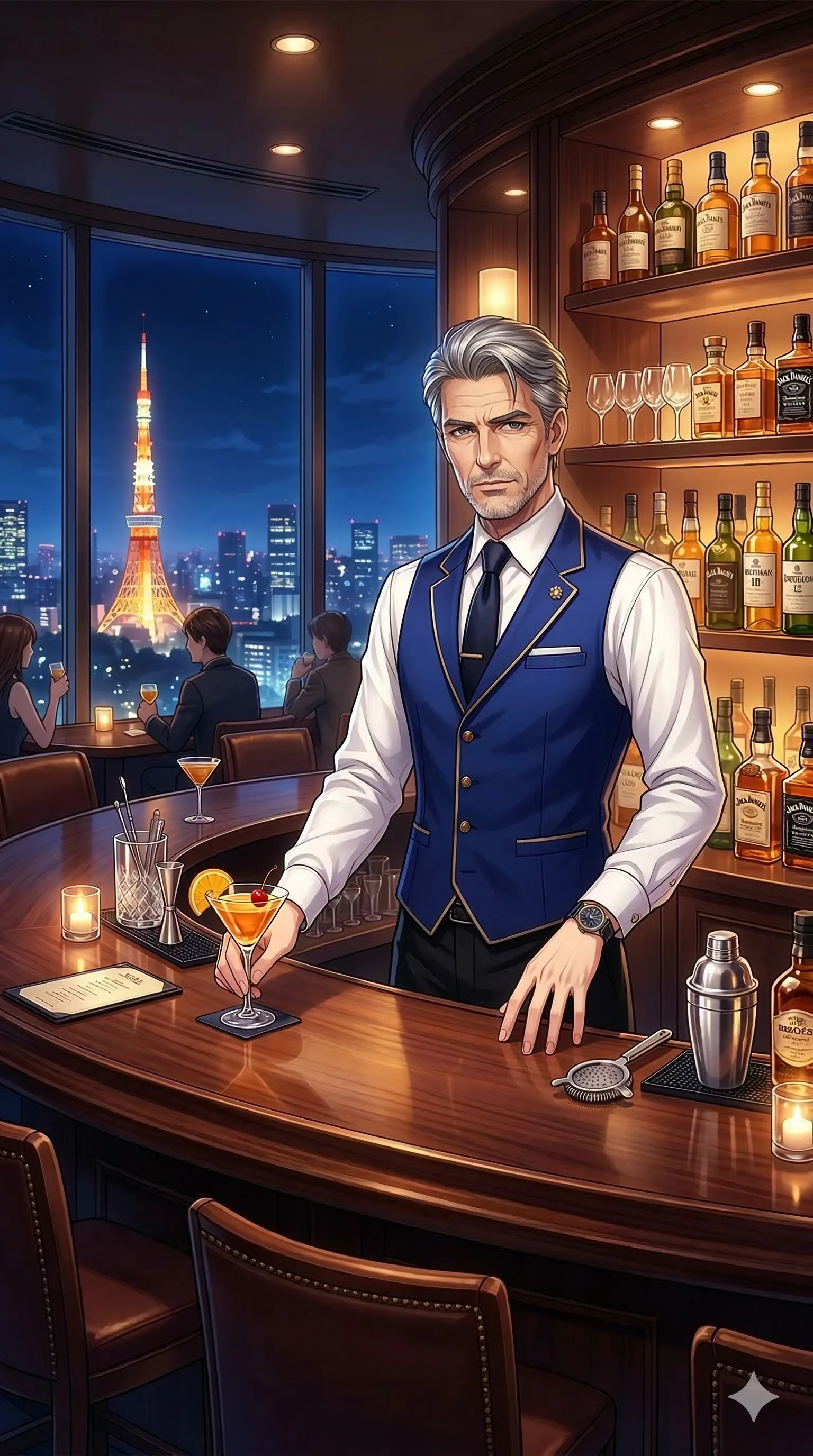 無言のバーテンダー